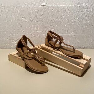 Rialto Women's Rhona Rose Gold Sandal Flats